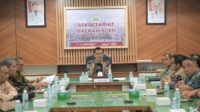 sekda aceh pimpin rapat pelayaran